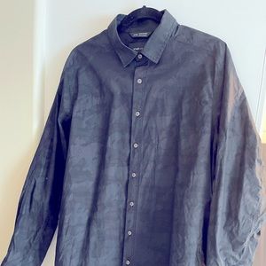 Men’s Wings + Horns Navy w/Black Camo XL Longsleeve Shirt